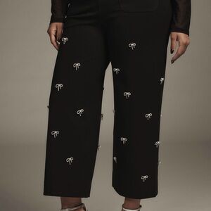 Maeve Black Cropped Ankle Pants